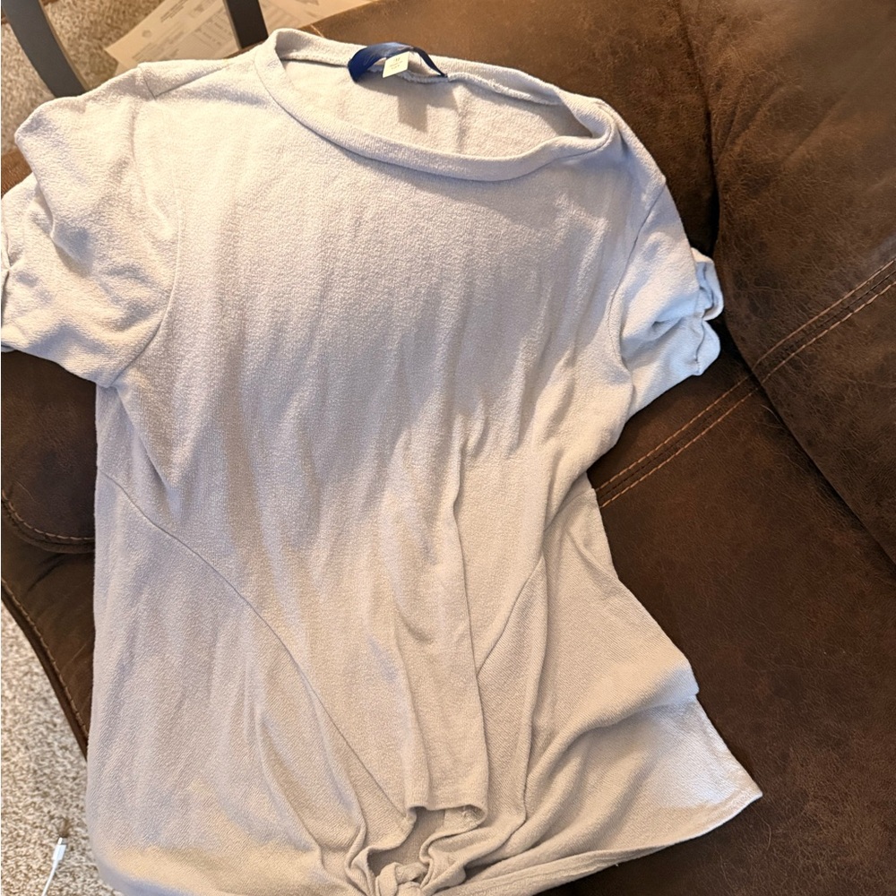 Blue Rain Soft Light Blue Short Sleeve Top